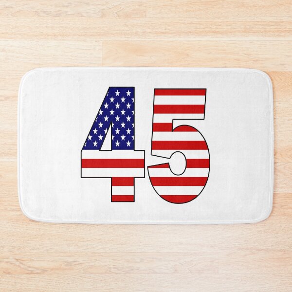 Item preview, Number 45 with USA flag on the background designed and sold by AllShirts21.