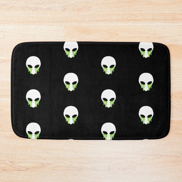 Item preview, trippy cartoon alien with green paint, black eyes designed and sold by tayloriskay.