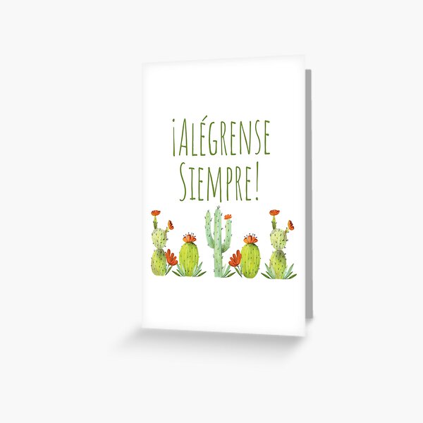 Alégrense Siempre! Cactii - Always Rejoice 2020 Greeting Card