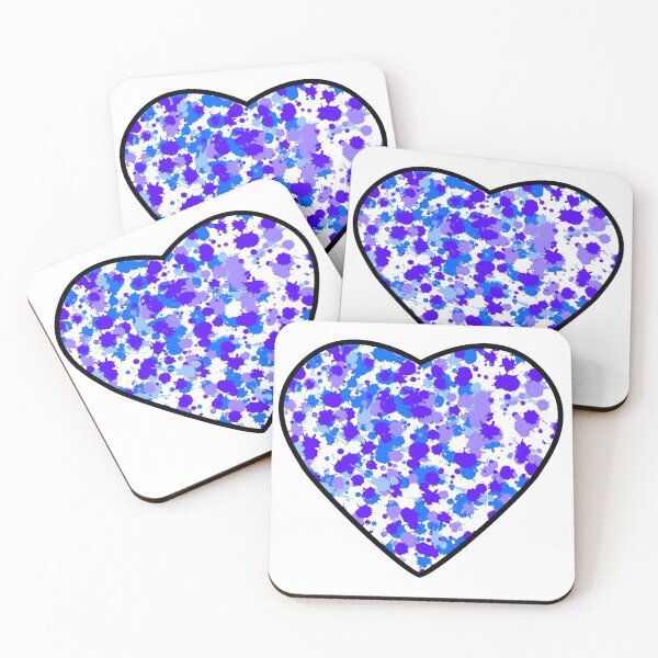 Item preview, Purple Splattered Heart designed and sold by ajoymoon.