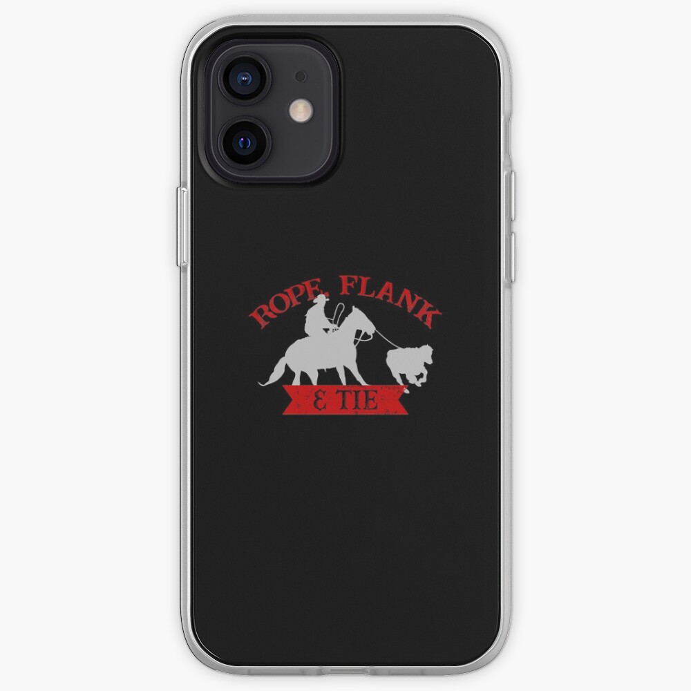 Rope, Flank & Tie Calf Roping Tie-Down Roping iPhone Case & Cover