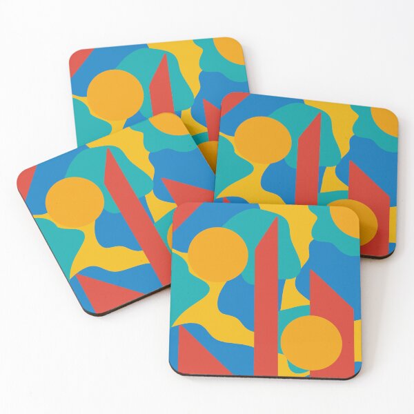 Item preview, A warm color tones artwork (blobs and geometry1) designed and sold by Aver0-art.