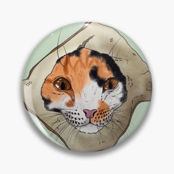 Item preview, Bread cat cute calico designed and sold by GnomelyDragon.