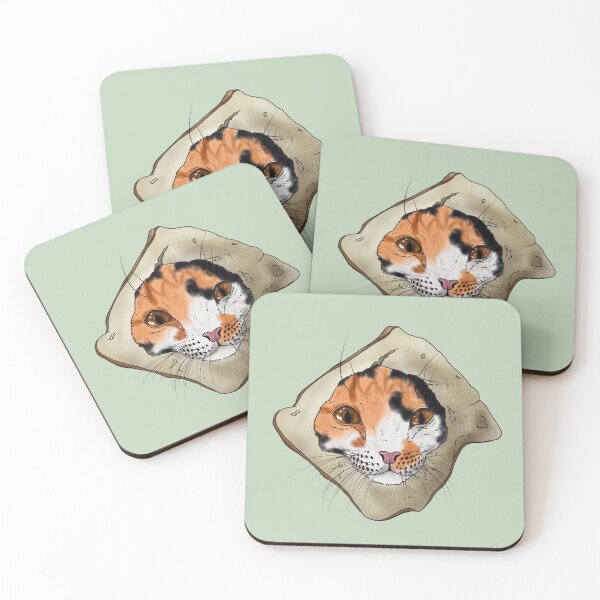 Item preview, Bread cat cute calico designed and sold by GnomelyDragon.
