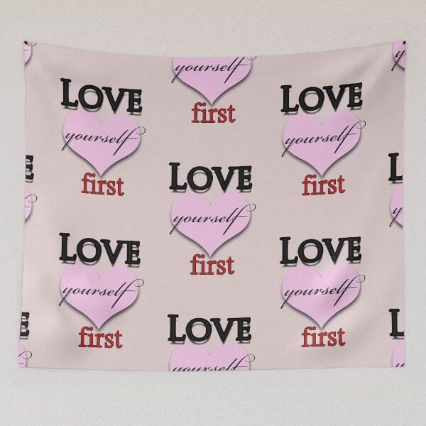 Item preview, Love yourself first simple quote designed and sold by zenartwear.