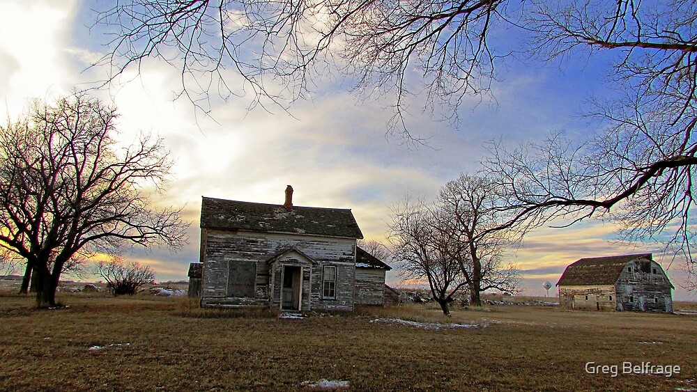 "Old Prairie Homestead" by Greg Belfrage Redbubble
