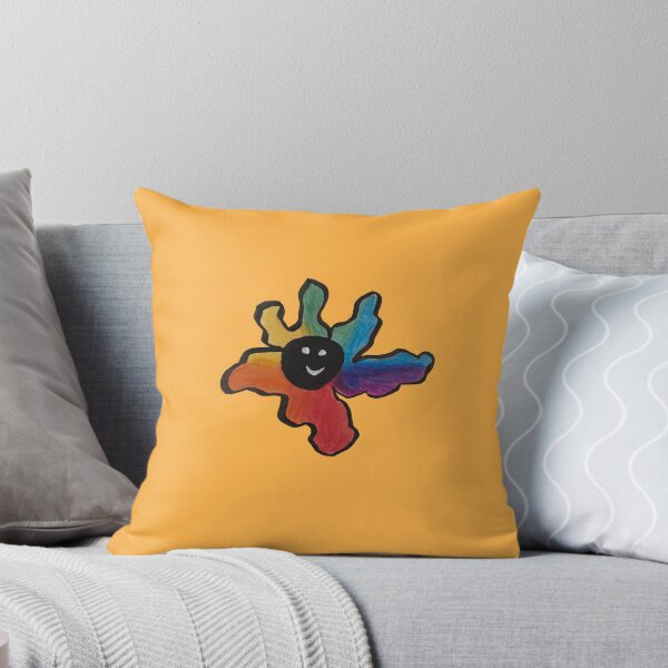 Item preview, Psychedelic Rainbow Flower with a Smile designed and sold by zoeebeck.