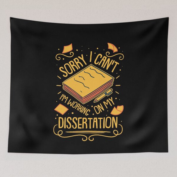 Item preview, PHD Student Working On My Dissertation designed and sold by Betsytiptoe.