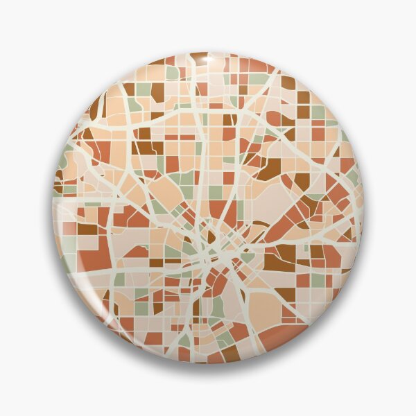 Artikelvorschau, DALLAS TEXAS CITY MAP EARTH TONES entworfen und verkauft von deificusArt.