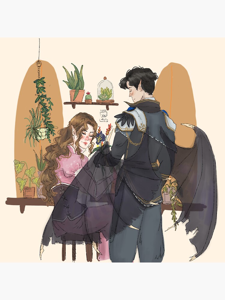 Azriel & Elain by Jenna-draw