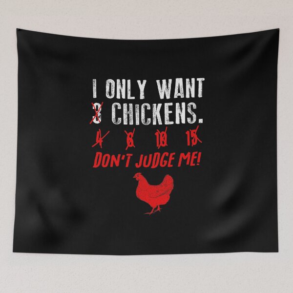 Item preview, I Only Want 3 Chickens Don't Judge Me For A Farmer print designed and sold by AYDreamers.