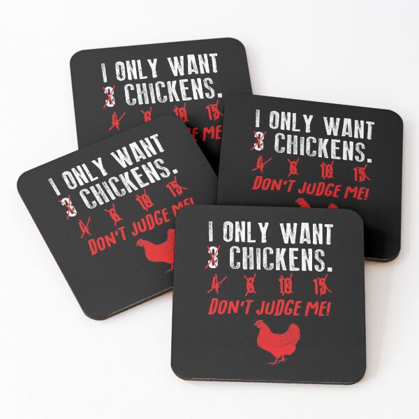 Item preview, I Only Want 3 Chickens Don't Judge Me For A Farmer print designed and sold by AYDreamers.