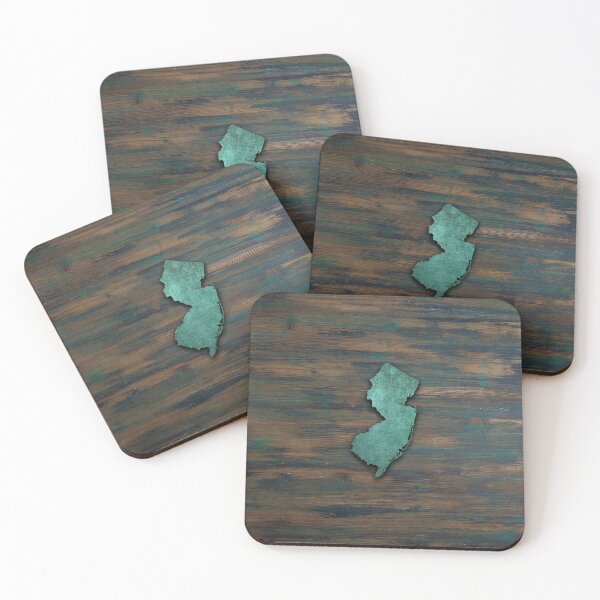 Item preview, Rustic Teal New Jersey Shape designed and sold by Jared Davies.