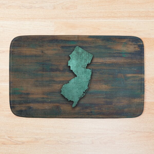 Item preview, Rustic Teal New Jersey Shape designed and sold by Jared Davies.
