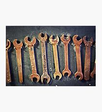 rusty wrenches Photographic Print