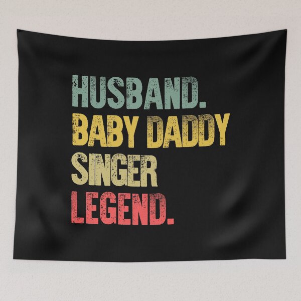 Item preview, Funny Men Vintage T Shirt Husband Baby Daddy Singer Legend designed and sold by Bendthetrend.