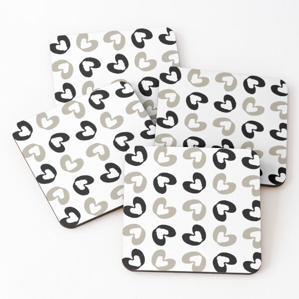 Item preview, Abstract beige and black heart designed and sold by Abstractlara.