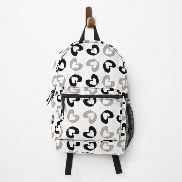 Item preview, Abstract beige and black heart designed and sold by Abstractlara.