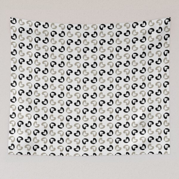 Item preview, Abstract beige and black heart designed and sold by Abstractlara.