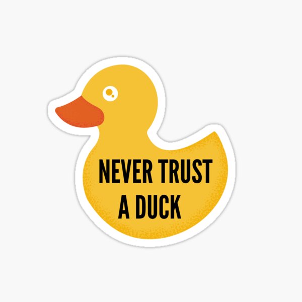 "Never trust a duck" Will Herondale Sticker