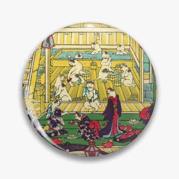 Item preview, Utagawa Hiroshige Japanese Woodblock Cats designed and sold by Epitome Girl.