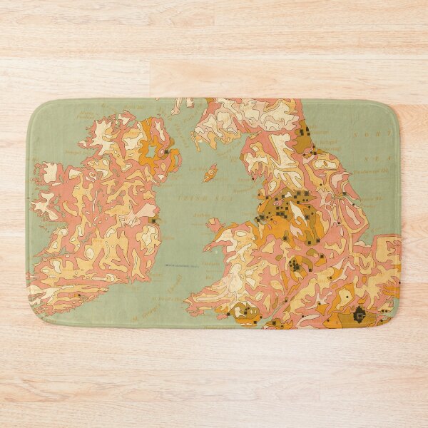 Item preview, Vintage British Isles Population Map (1916) designed and sold by BravuraMedia.