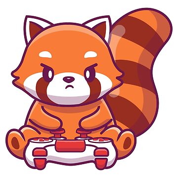 Artwork thumbnail, Gaming Red Panda by Vector Scout Lab