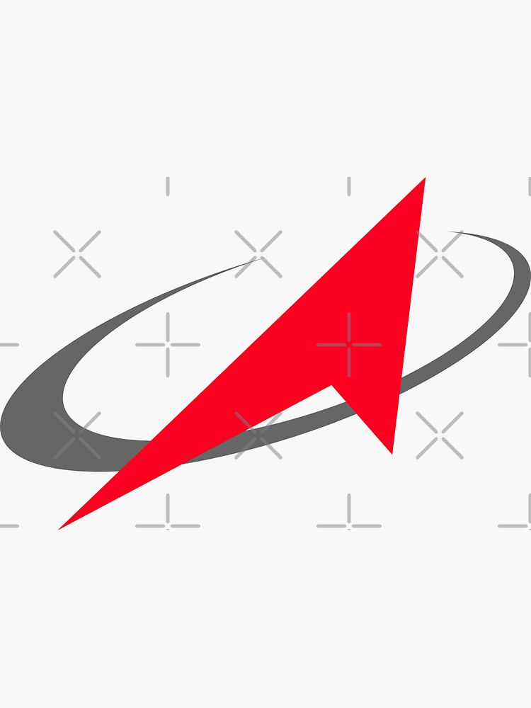 "Roscosmos Russian Space Program Logo" Sticker for Sale by CrystalCrush