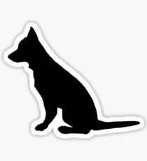 German Shepherd Dog Silhouette Sticker