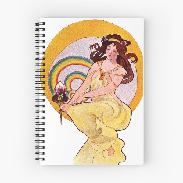 Item preview, The Iris 1904 Vintage Yellow Dress and Rainbows designed and sold by Rantan1618.