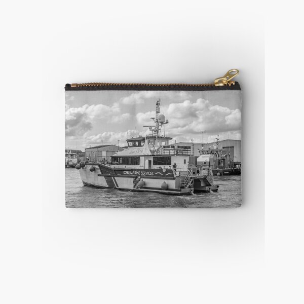 Item preview, Crew transfer vessel motoring towards the sea in Great Yarmouth, Norfolk designed and sold by yackers1.