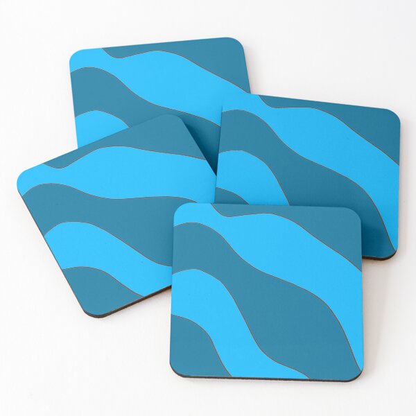 Item preview, Wavy Blue Line Pattern designed and sold by AJ505.