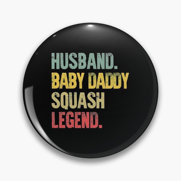 Item preview, Funny Men Vintage T Shirt Husband Baby Daddy Squash Legend designed and sold by Bendthetrend.