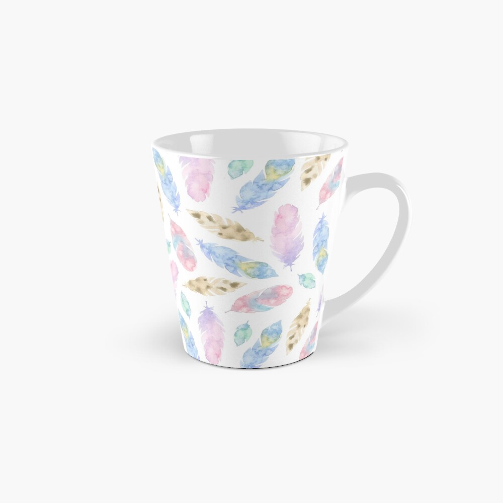 "Buntes Aquarell-Federmuster" Tasse von MugsMe | Redbubble