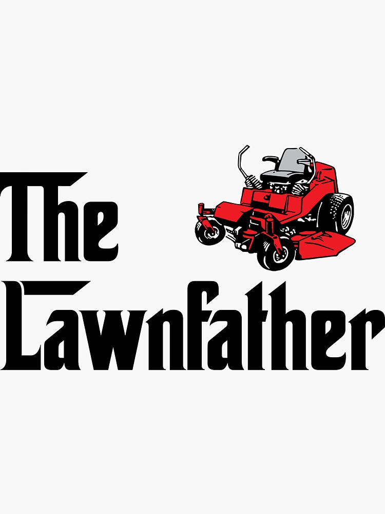Thumbnail 3 of 3, Sticker, The Lawnfather Lawn Mowing designed and sold by brandonv111.