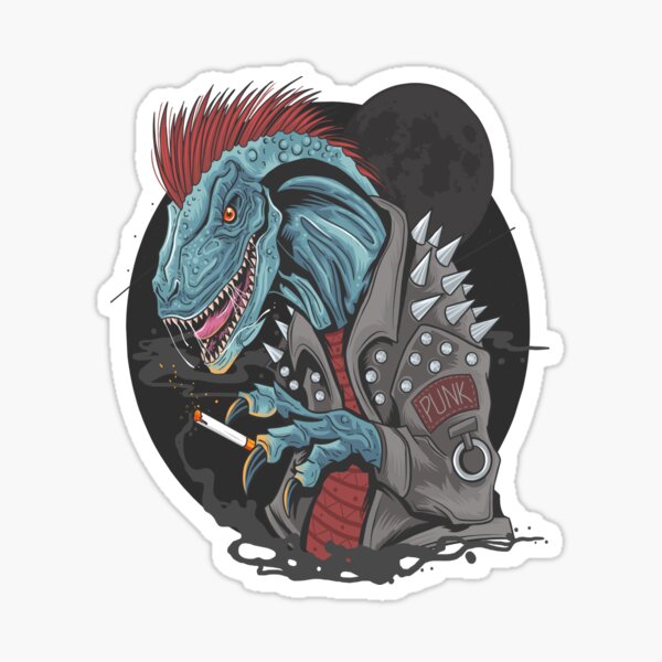 Rock T-rex Premium Design Sticker