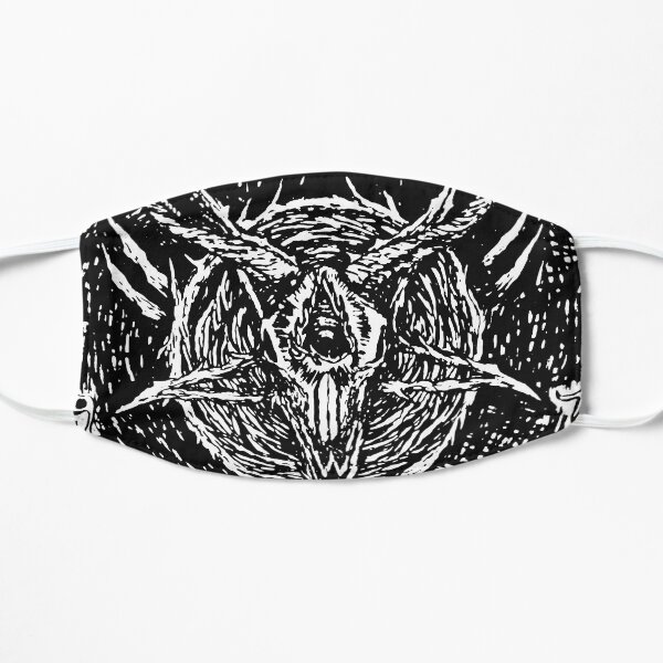 Pentagram Lucifer All Hail Satanic Symbol Dark by KRAFTD Mask