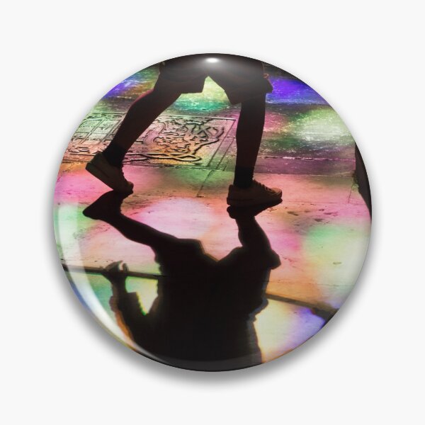 Item preview, leg Silhouette on a church tomb floor with colored light reflect designed and sold by Flavio Vieri.
