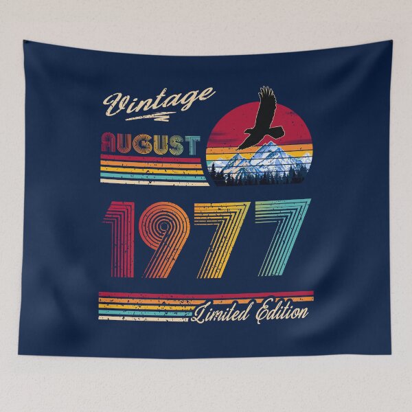 Item preview, Vintage August 1977 Birthday designed and sold by GreenSplash.
