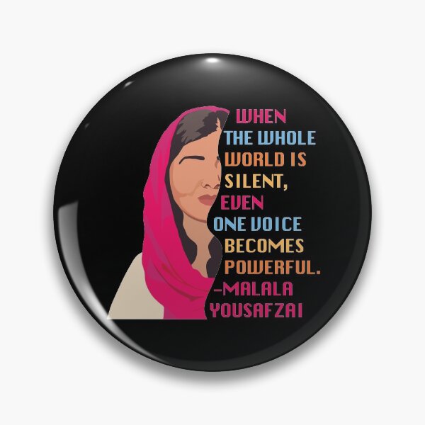 Item preview, Malala Yousafzai Quote-  One Voice Becomes Powerful designed and sold by melinarae.