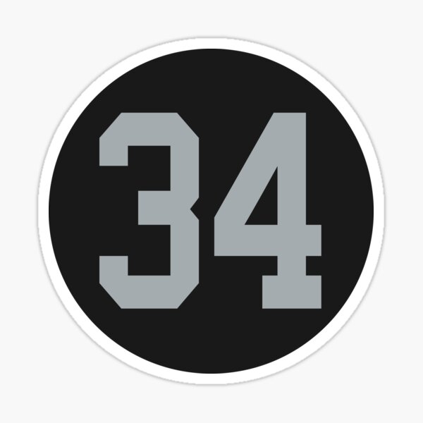 raiders 34 jersey