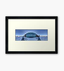 Business apartment house panorama, Riga , Latvia. Framed Print
