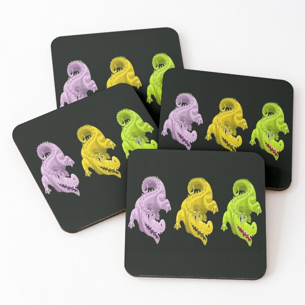 Item preview, Purple Yellow and Green Alligators designed and sold by pcreations.