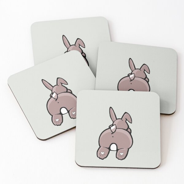 Item preview, Bunny butt soft grey designed and sold by Clara Ryder.