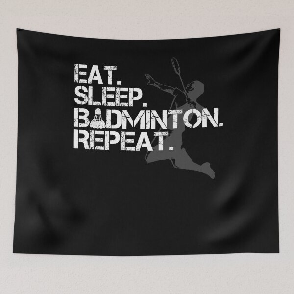 Artikelvorschau, Eat Sleep Badminton Repeat entworfen und verkauft von shirtystar.