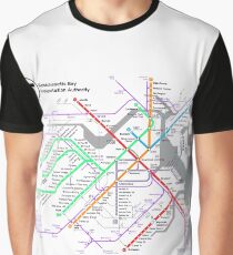 MBTA Boston Subway - The T (light background) Graphic T-Shirt
