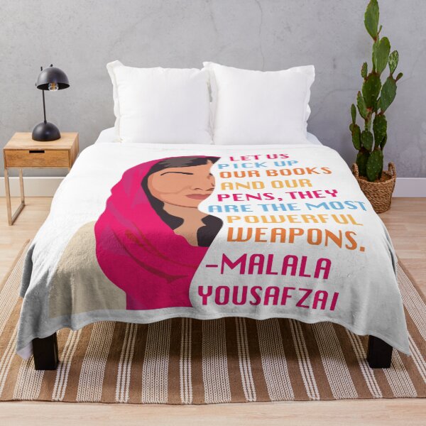 Item preview, Malala Yousafzai Quote-  Let Us Pick Up Our Books And Pens designed and sold by melinarae.