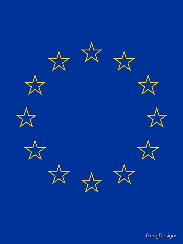 Tuch mit EU Sterne Europa Europaflagge Europäische Union von GeogDesigns