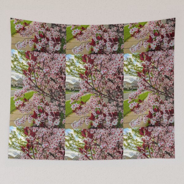 Item preview, Pink Cherry Blossom Tree Nature Photography Pink Cherry Blossom Flowers  designed and sold by TeesForNerds.