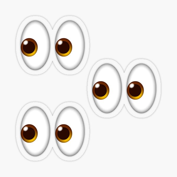 Eyes emoji pack stickers Transparent Sticker
